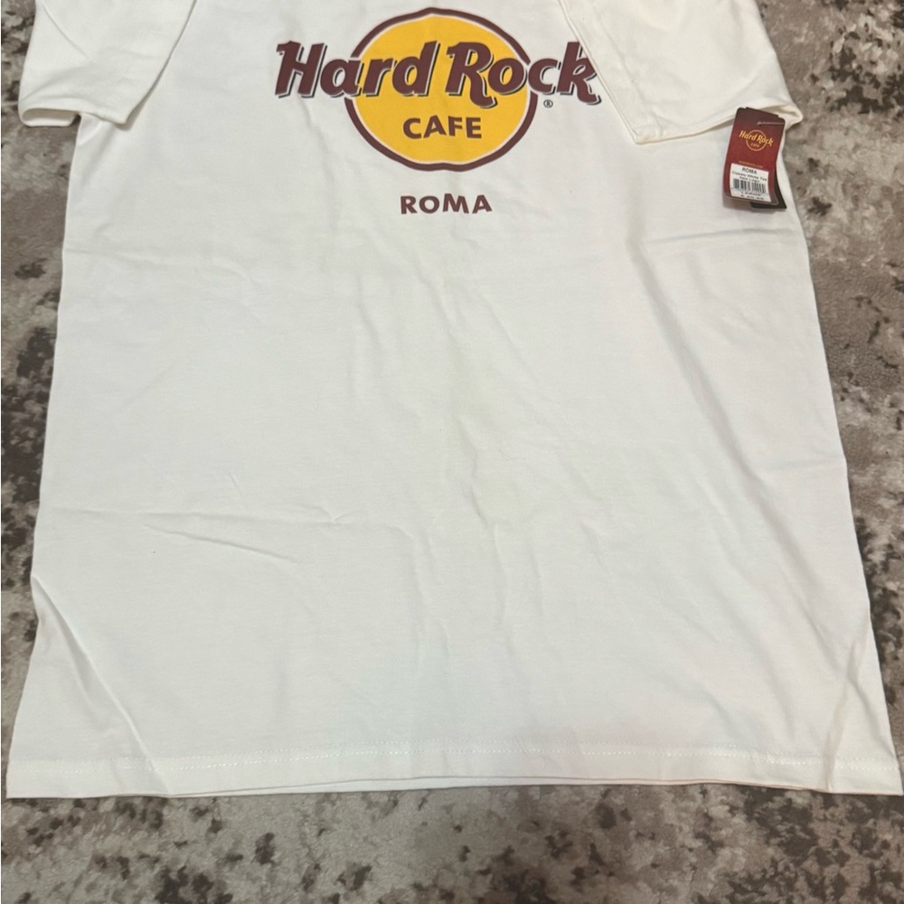 Hard Rock Cafe Cream Tee with Logo